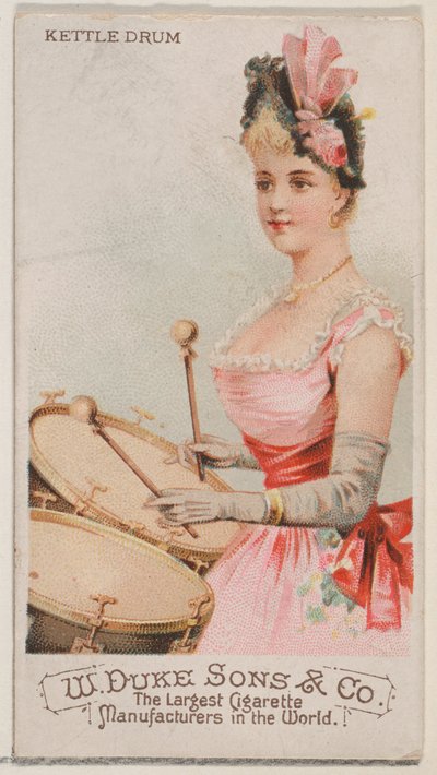 Kettle Drum, from the Musical Instruments series N82 for Duke brand cigarettes by Schumacher and Ettlinger