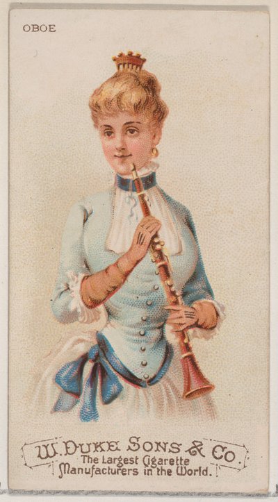 Oboe, from the Musical Instruments series N82 for Duke brand cigarettes by Schumacher and Ettlinger
