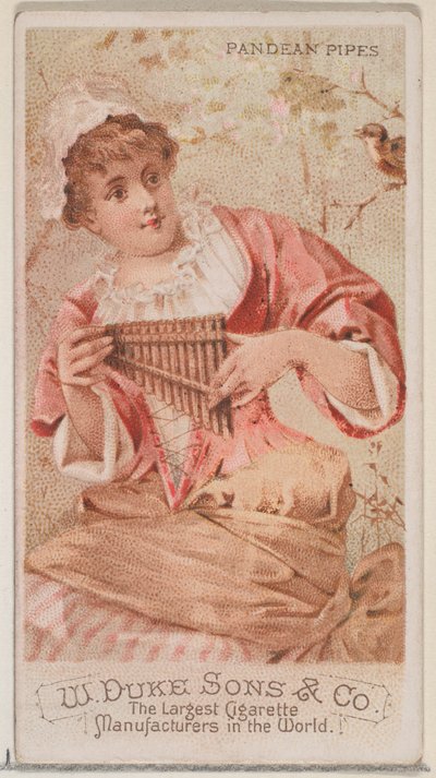 Pandean Pipes, from the Musical Instruments series N82 for Duke brand cigarettes by Schumacher and Ettlinger