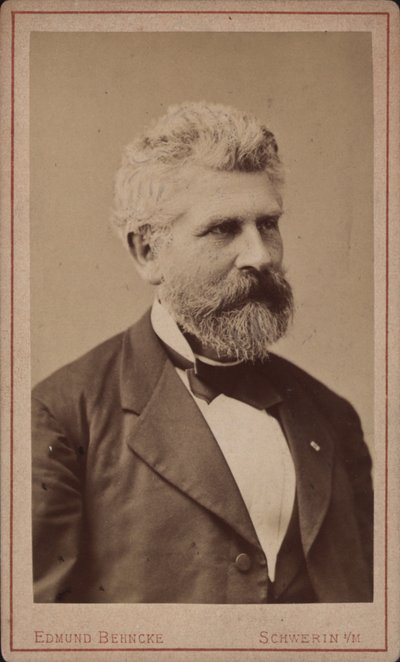 Portrait of the Cellist and Composer Georg Goltermann 1824-1898, c. 1880 by Schwerin . Photo studio Edmund Behncke