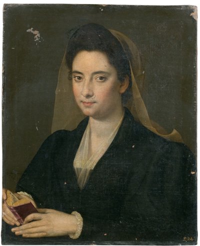 Portrait of a lady with a book (