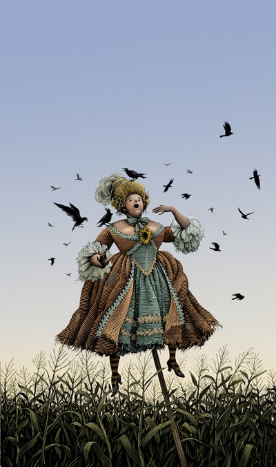 Baroque Operatic Soprano Scarecrow by Scott McKowen