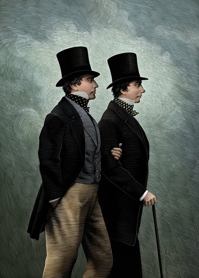 Lafontaine & Baldwin, 2009 by Scott McKowen
