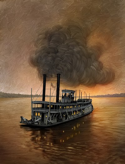 Mississippi Steamboat by Scott McKowen