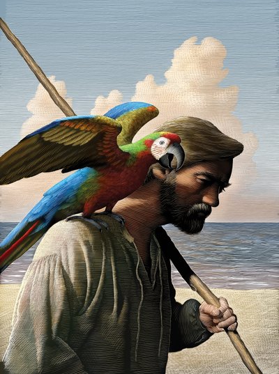 Robinson Crusoe by Scott McKowen