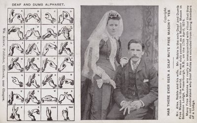 Deaf and Dumb Alphabet by Scottish Photographer