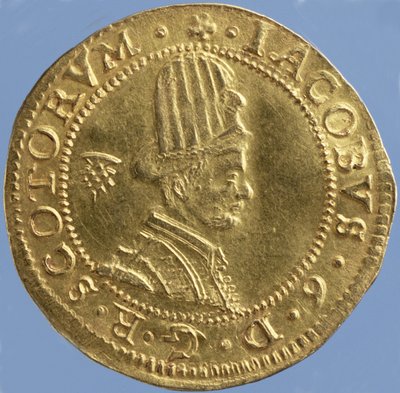 4-Pounds Scots (Hat-Piece) of James VI, Edinburgh Mint (Obverse) by Scottish School