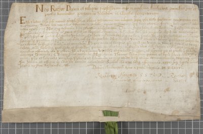 Diploma Issued by the University to Thomas James by Scottish School