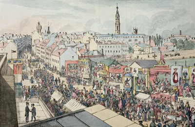 Drawing of Glasgow Fair, from The Glasgow Looking Glass, 1825 by Scottish School