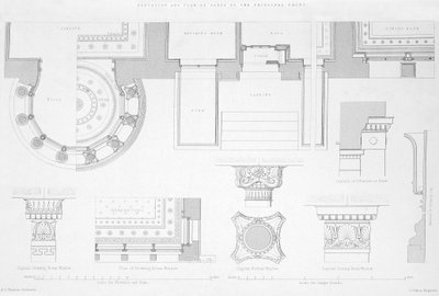 Exterior and Interior Details of Holmwood, Glasgow by Scottish School