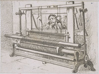 Image of a Man at a Loom, from A Statistical Account of the Barony Parish of Glasgow by James Hopkirk, 1827 by Scottish School