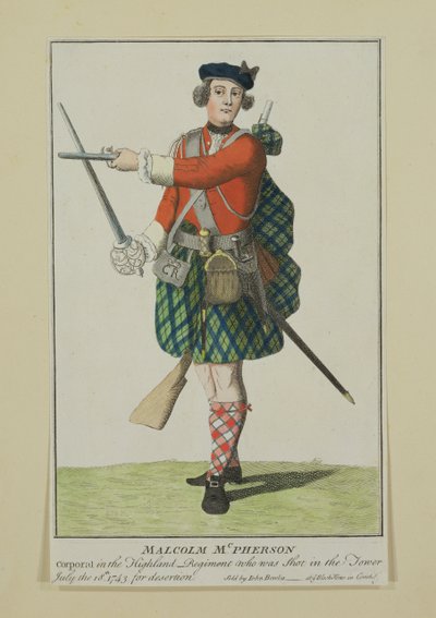 Malcolm McPherson, Corporal in the Black Watch Regiment, Shot for Desertion by Scottish School