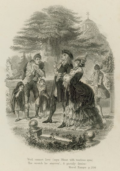 Scene from Moral Essays, by Alexander Pope by Scottish School