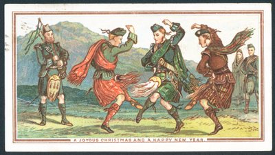 Scottish Christmas card by Scottish School