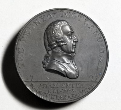 Scottish Penny commemorating Adam Smith (obverse), 1797 by Scottish School