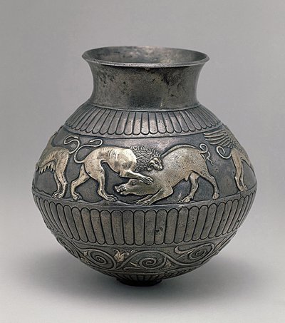 Vase Decorated with a Frieze Representing a Lion Attacking a Boar by Scythian