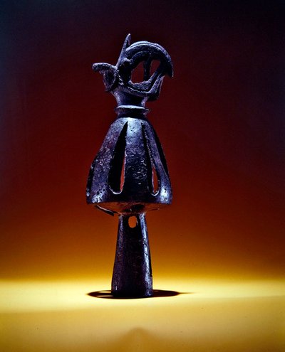 Finial, openwork cone decorated with a griffin