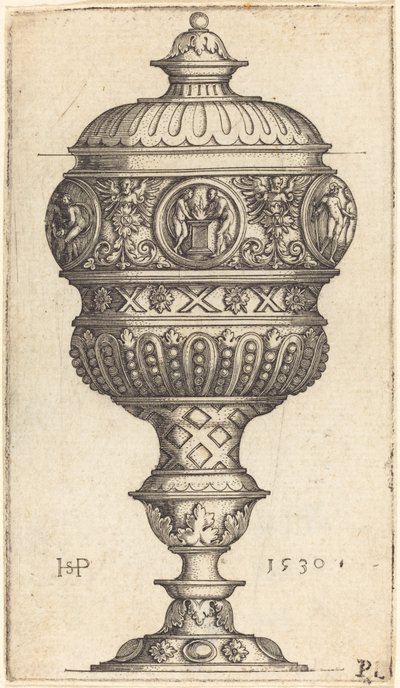 Double Goblet with Round Medallions by Sebald Beham