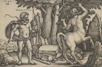 Hercules Killing Nessus, from The Labors of Hercules by Sebald Beham