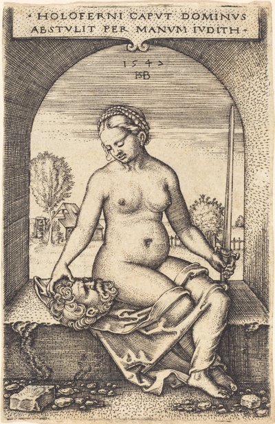 Judith Sitting in a Window by Sebald Beham