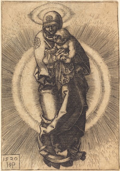 Madonna on the Half Moon by Sebald Beham