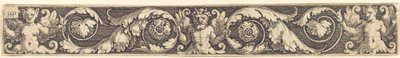 Ornament with One Male and Two Female Figures by Sebald Beham