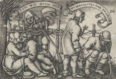 Peasants Behind the Hedge, from The Peasants
