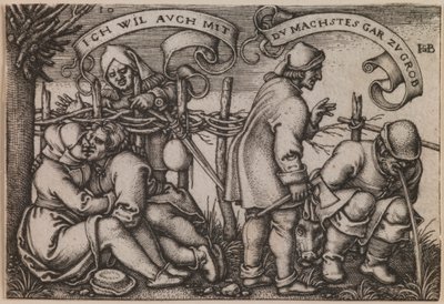 Peasants behind the Hedge from the Series 