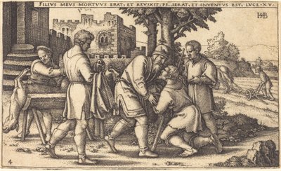 Return of the Prodigal Son by Sebald Beham