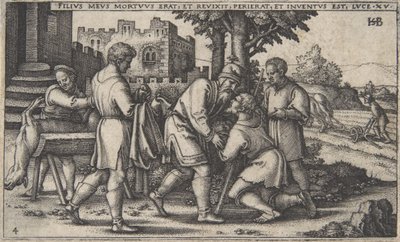 Return of the Prodigal Son, from The History of the Prodigal Son by Sebald Beham