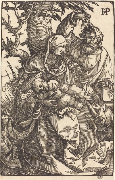 The Holy Family Under a Tree by Sebald Beham