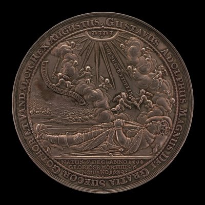 Death of Gustavus II Adolphus, King of Sweden [obverse], 1634 by Sebastian Dadler