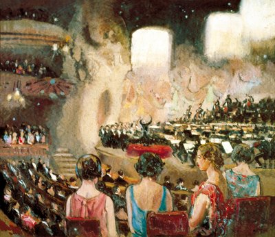 The Orchestra of Pau Casals at the Catalan Musical Palace in Barcelona, 20th Century by Sebastian Junyent i Sans