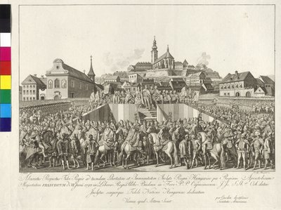 Coronation of Emperor Franz II to the King of Hungary in Budapest on 6th June 1792 by Sebastian Mansfeld
