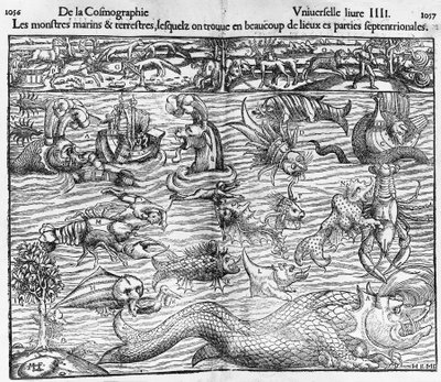 Sea and terrestrial monsters by Sebastian Munster