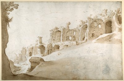 Ruins on the Palatine: the Domus Augustanus and the Palace of Septimius Severus by Sebastian Vrancx