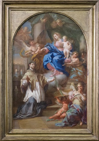 Madonna with Child and Saint John of Nepomuk by Sebastiano Conca