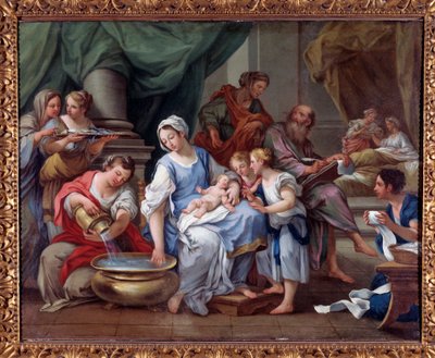 The Birth of St John the Baptist. Painting by Sebastiano Conca. 18th century. Museo dell