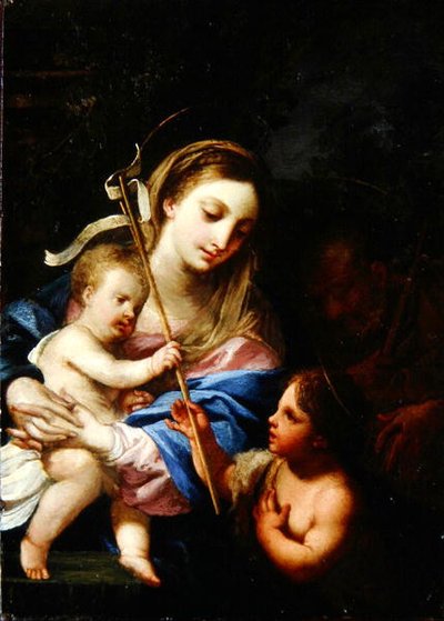 The Holy Family with Saint John the Baptist by Sebastiano Conca