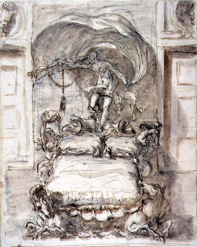 Bed with Sea-Horses and Fortune by Sebastiano Ricci