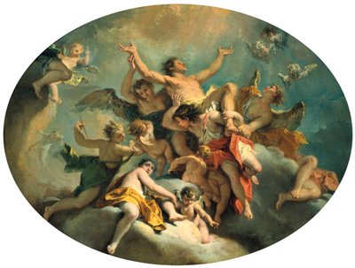 The Glorification of St Sebastian, late 17th-early 18th century by Sebastiano Ricci