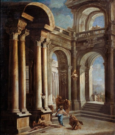 The Healing of Blind Man of Jericho by Sebastiano Ricci