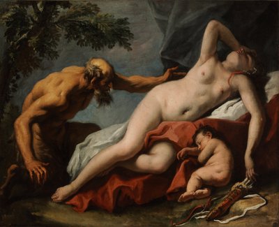 Venus and Satyr by Sebastiano Ricci
