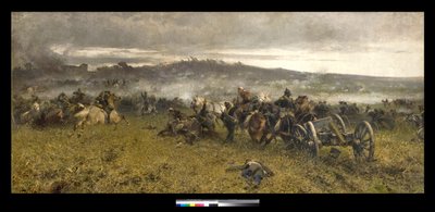 Artillery During the Battle of San Martino by Sebastiano de Albertis