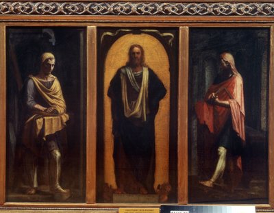 Christ with Two Saints by Sebastiano del (c.1485 1547) Piombo
