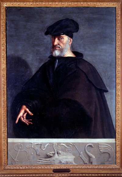 Portrait of Andrea Doria by Sebastiano del (c.1485 1547) Piombo