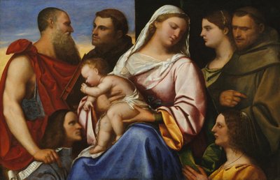 Madonna and Child with Saints and Donors by Sebastiano del Piombo