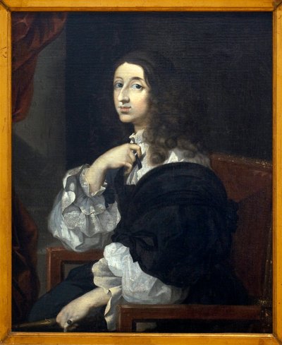 Portrait of Queen Christine of Sweden (Kristina Vasa) by Sébastien Bourdon