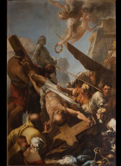 The Crucifixion of Saint Peter by Sébastien Bourdon