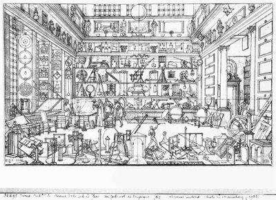 Cabinet of physics by Sebastien I Le Clerc